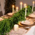 thumbnail image 5 of Wbhome Guirnalda Navideña De Pino Norfolk De Tacto Real De 9 Pies, Guirnalda Verde De Invierno Para Vacaciones Navideñas, Decoración Del Hogar De Temporada Al Aire Libre/Interior, 9 Pies De Largo, 5 of 5