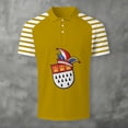 thumbnail image 1 of Adult Mens Polo Shirt Short Sleeve Button Polo Tees Lightweight Gold Men's T-Shirts, 1 of 3