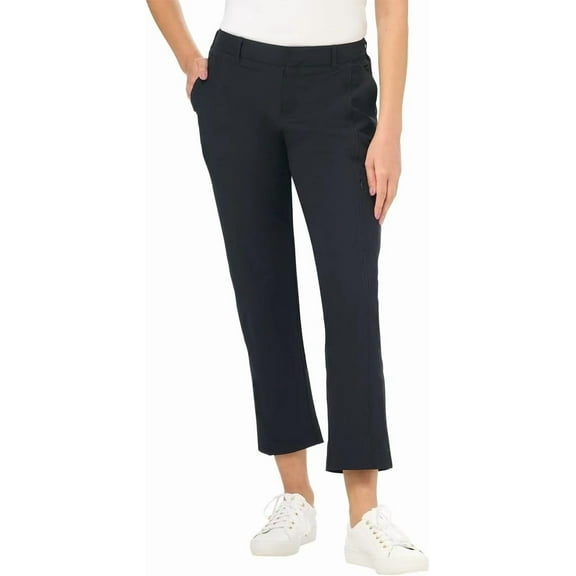 Kirkland Signature Women's Travel Pant - Utility Pocket - Elastic Waistband (Black, 8)