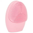 thumbnail image 2 of Cepillo de limpieza facial eléctrico de silicona resistente al agua, cepillo facial vibratorio rosa, 2 of 14