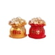 thumbnail image 5 of sweethay Bolsa adornos buena suerte resina pastel decoración tradicional atraer riqueza Artware fortuna figurita de oficina coche regalos Artesanía Rojo sweethay HA072013-02, 5 of 6