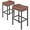 Brown, variant on Magshion 31.5" Upholstered Counter Bar Stool Set of 2, Backless PU Leather Saddle Seat Barstools for Kitchen Island, Metal Frame, White