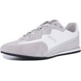 thumbnail image 6 of Boss Rusham Low Men's Low Top Lace Up Suede Trainers In White Size 10, 6 of 6