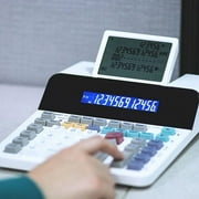 حاسبة حادة ، Shrel1901 ، El-1901 حاسبة طباعة بدون ورق مكونة من 12 رقمًا ، 1 كل منها ، أبيض