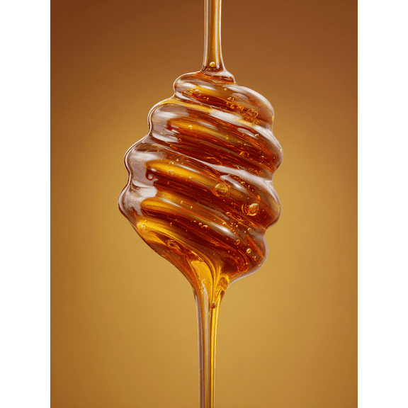 Golden Honey Drizzle Canvas Print, Perfect for Kitchen, Dining Room, Cafe, Restaurant, Bar Decor