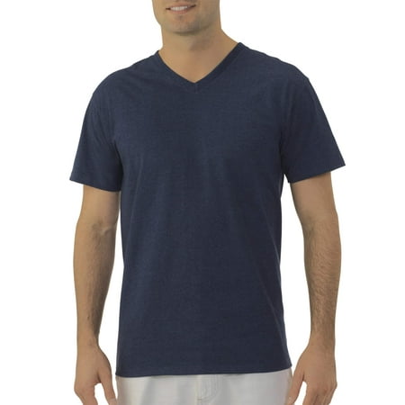 Fruit of the Loom Men's Platinum Eversoft Short Sleeve V Neck T Shirt, up to Size 4XL