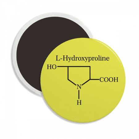 

Hydroxyproline Structural Chestry Round Ceracs Fridge Magnet Keepsake Decoration