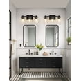 thumbnail image 3 of YANSUN 19 in 3-Light Black Vanity Light Bar with Clear Glass Shades E26 Base for Bathroom Mirror, Hallway, Entryway, 3 of 7