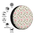 thumbnail image 4 of Naloa Rose Flowers PVC Leather Spare Tire Wheel Cover for Car Truck SUV Camper Trailer Universal Fit many size17 inch, 4 of 6