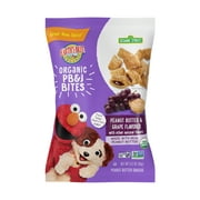 Earth's Best Organic Peanut Butter Grape PB&J Bites Toddler Baby Snack, 3.17 oz Bag