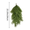 thumbnail image 2 of 1Pc Artificial Christmas Teardrop Swag,Realistic Norfolk Pine Greenery Swag,Faux Pine Needle Teardrop Door Swag,Christmas Norfolk Greenery Teardrop Wreath for Front Door Wall Table Mantle Fireplace,A, 2 of 5