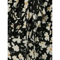 thumbnail image 5 of Allover Flower Print Bodycon Midi Dress with Slit, 5 of 5