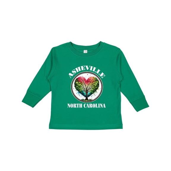 Inktastic Asheville Nc Fall Travel Boys or Girls Long Sleeve Toddler T-Shirt
