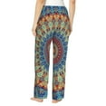 thumbnail image 3 of Daiia Round Mandala Women's Sleep Pant with Pockets and Drawstring,Pajama Pants-Small, 3 of 9