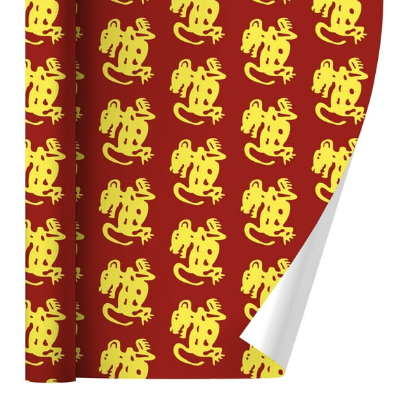 Hidden Temple Red Jaguars Gift Wrap Wrapping Paper Rolls