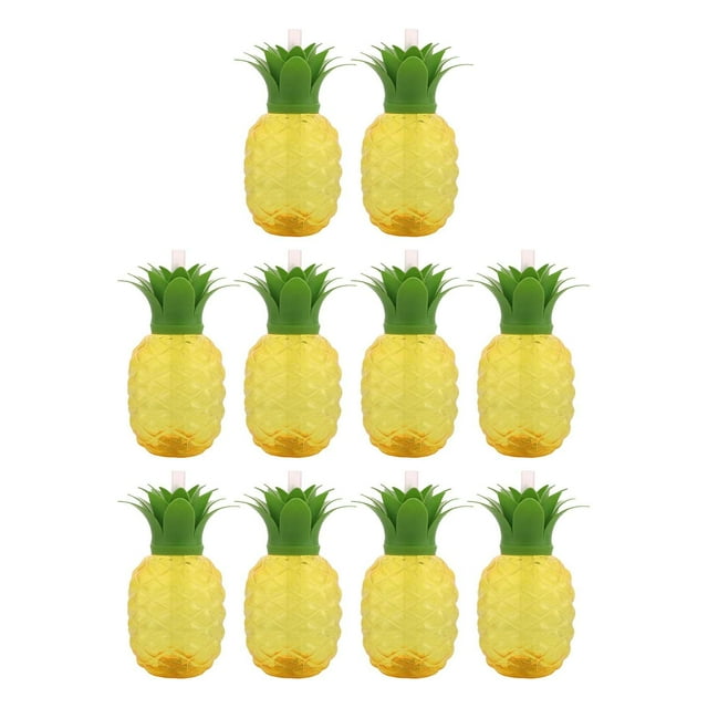 10 Uds. Botellas de agua de piña, botellas de leche, vajilla de 500ml, zumo, vaso de té transparente para festivales, cocina, boda, oficina en casa