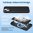 thumbnail image 4 of for iPhone 13 Magnetic Case, 3D Hollow Mesh Heat Dissipation Phone Case Compatible with Magsafe, Breathable Cooling Hard PC Shockproof Cover for iPhone 13(6.1 inch, Black), 4 of 14
