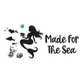 thumbnail image 2 of Made For The Sea Mermaid Ocean Sea Animals Creatures Princess Fish Starfish Queen Sweet Dreams Bedtime Unicorn Lovely Dear Dream Decorating Ideas Wall Decal Sticker - Size: 40 In X 16 In, 2 of 5