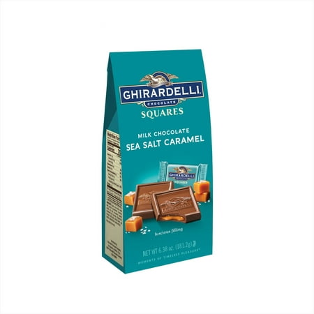 Ghirardelli Milk Sea Salt Caramel Squares Bag -