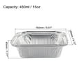thumbnail image 2 of Unique Bargains 6' x 4.7' Aluminum Foil Pans, 15oz Disposable Trays Containers 100 Pack, 2 of 5