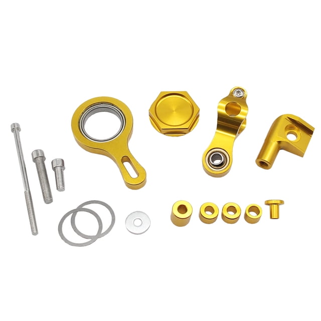 QualitChoice Mounting Bracket Kit Modification Tools Motorbike Steering Damper Sturdy Parts Repairing Mountings Replacement for R6 R1 Red Yellow