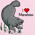 thumbnail image 2 of CafePress - I Love Manatees Infant Bodysuit - Baby Light Bodysuit, Size Newborn - 24 Months, 2 of 4