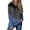 Blue, variant on XPMWRP Women's Color Block Tops Long Sleeve Fall Tunic Top Casual Round Neck Pullover Shirts Dressy Work Outfit Black L