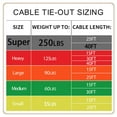 thumbnail image 7 of Petest 40ft Reflective Tie-Out Cable for Super Dogs Up to 250 Pounds, 7 of 7
