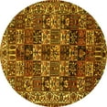 thumbnail image 1 of Ahgly Company Indoor Round Persian Yellow Traditional Area Rugs, 8' Round, 1 of 4
