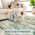 thumbnail image 5 of Area Rugs for Living Room Non Slip Washable Rug Large Foldable Accent Carpet Neutral Modern Abstract Floor Mat Stain-Resistant Soft Floor Cover for Bedroom Dinning Room Office Dorm, 5 of 7