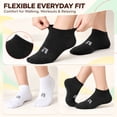 thumbnail image 5 of Athletic Ankle Socks for Adults 10 Pairs, Cushioned Comfort Socks, Breathable Mesh for Training & Everyday Wear, Size Small, 5 of 6