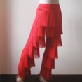 thumbnail image 3 of Neon Fringe Layers Tassels Women's Performance Latin Salsa Dance Pants, 3 of 3