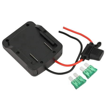 

2024 18V Lithium Battery Adapter Integrated ABS Battery Adapter Connector with Fuse Holder for Power Tool 12V