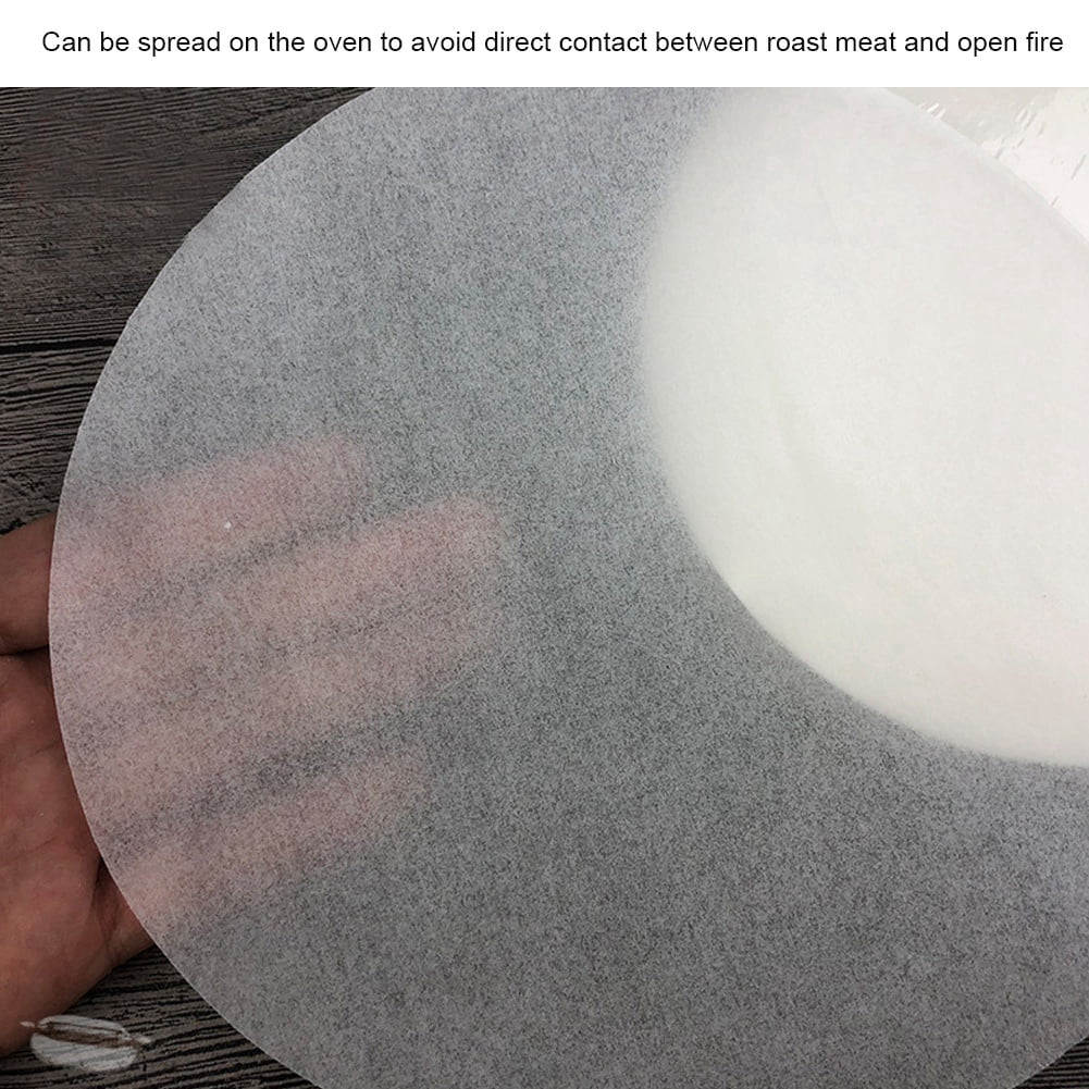 500 pack Round Parchment Paper Sheets Non Stick, Greaseproof Baking Liners for Oven and BBQ