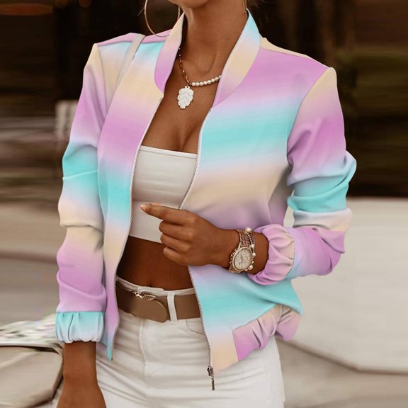 Vedolay Womens Coat Women's Casual Lapel Single Long Sleeve Office Work Suit Jacket,Purple L