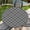 Black Damask, variant on Round Fitted Tablecloth with Elastic Edge Design Table Cover Waterproof Table Cloth Stain-Resistant for 37"-44" Round Table for Dining, Picnic, Party, Decor, Outdoor, Daisy