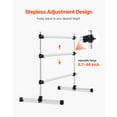 thumbnail image 4 of VEVOR 4Ft Ballet Barre Freestanding Portable Fitness Dance Bar Height Adjustable, 4 of 9