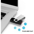 thumbnail image 2 of LinenLoon 10 Pack 8GB USB 2.0 Flash Drive Memory Stick Fold Storage Thumb Stick Pen Swivel Design (8G. 10PCS. Black), 2 of 5