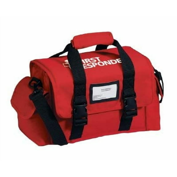 First Responder Bag, Cordura, 15 1/4 in L, 5 1/4 in W, Red
