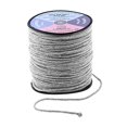thumbnail image 2 of Macrame Cord Cotton Rope Macrame Supplies 3 Ply Twisted Macrame Rope String Yarn for Plant Hanger Wall Hanging Knitting Wedding Décor by Mandala Crafts Gray 3mm 109 Yards, 2 of 6