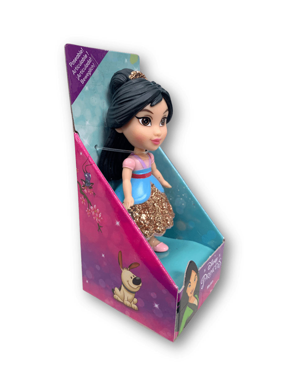 Disney Princess 2021 Mini Poseable Miniature 3.5 inch Toddler Doll Figure Mulan