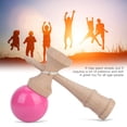 thumbnail image 2 of Juguete de malabarismo magistral con toque tradicional japonés Kendama rosa rojo, 2 of 8