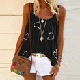 thumbnail image 1 of Puntoco Blusas sin mangas para mujer Blusas casuales sin mangas con cuello redondo y estampado de moda para mujer, 1 of 5