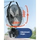 thumbnail image 3 of VEVOR Ventilador de pared industrial de 20 pulgadas, ventilador interior de alta velocidad de 4650 CFM con 3 velocidades, potente motor para garaje con aspas de aluminio para taller, 3 of 9
