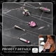 thumbnail image 5 of Juego de joyas Ecation, 15 unidades, collares de acero inoxidable con forma de ceniza, color rosa, 5 of 7