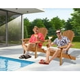 thumbnail image 2 of CL.HPAHKL Wood Adirondack Chair, Natural for Garden, 2 of 7