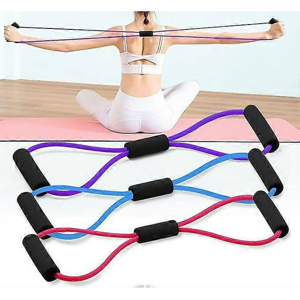 3pcs resistance bands, yoga pilates squat, muscle training gym expander resistance training bands, sliding disc, lumbar disc, massager