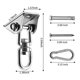 thumbnail image 2 of Gancho de acero inoxidable resistente con capacidad de rotación de 360°, gancho para colgar con fijación por tornillo., 2 of 5