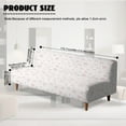 thumbnail image 7 of Jiueut Bow Pattern Armless Futon Sofa Slipcover, Folding Sofa Cover Stretch Elastic Washable Couch Sofa Bed Furniture Protector Slip Cover for Living Room Kids Pets, 7 of 7