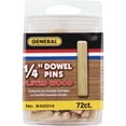 thumbnail image 2 of General Tools 1/4 In. Fluted Hardwood Dowel Pin (72-Count) 840014, 2 of 2